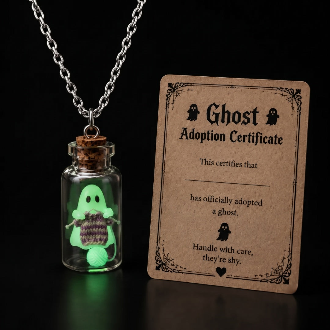 Ghost Adoption Necklace – For Hairdressers & Gothic Lovers
