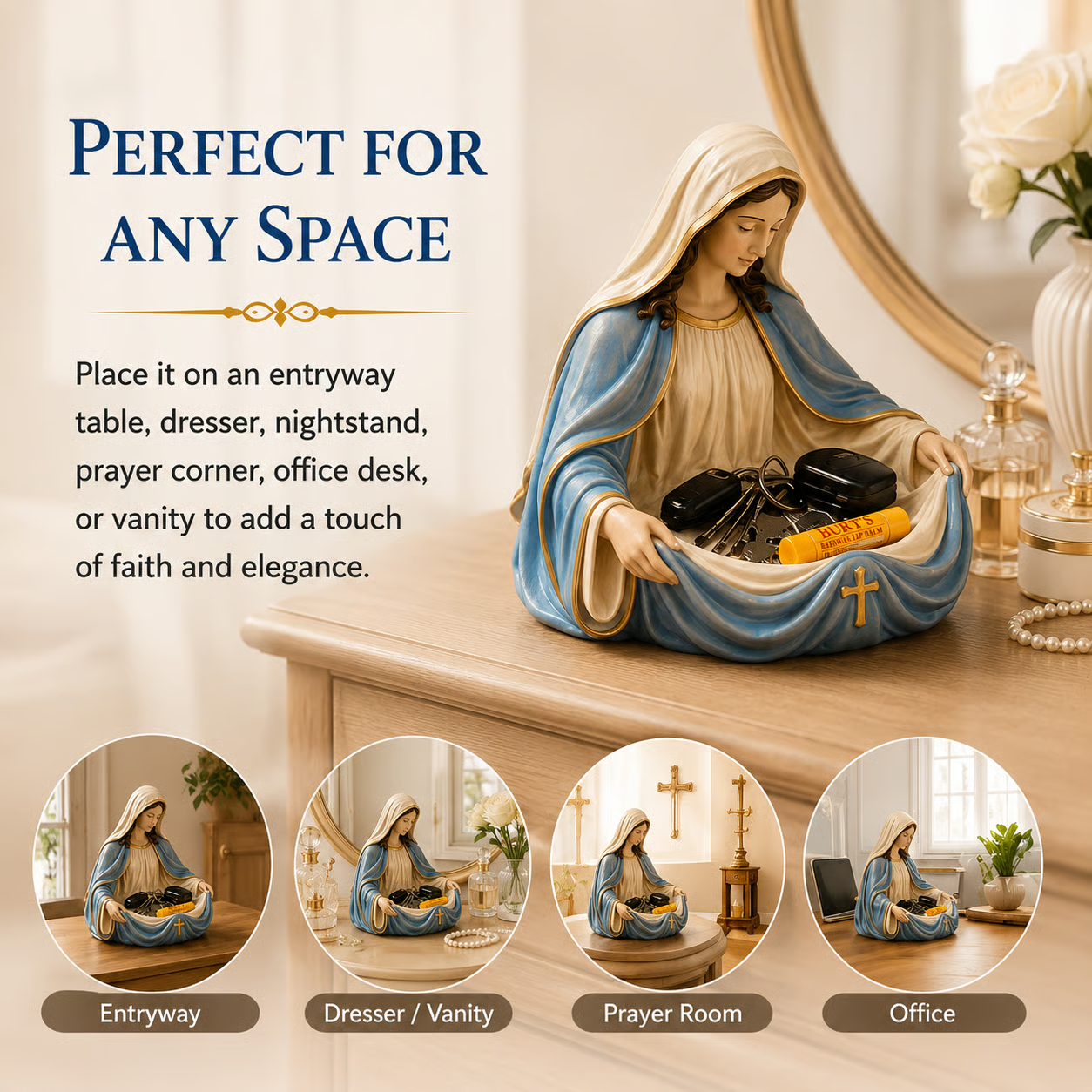 š„Last Day 50% OFF - Handmade Virgin Mary Catch-All Bowl