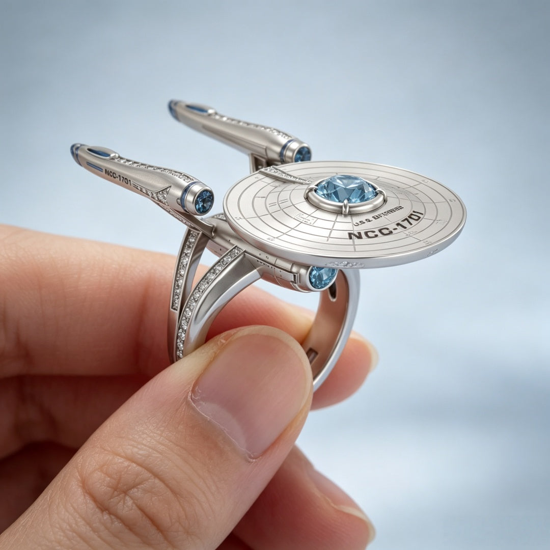 NCC-1701 Alloy Ring - Unique Trekkie Fan