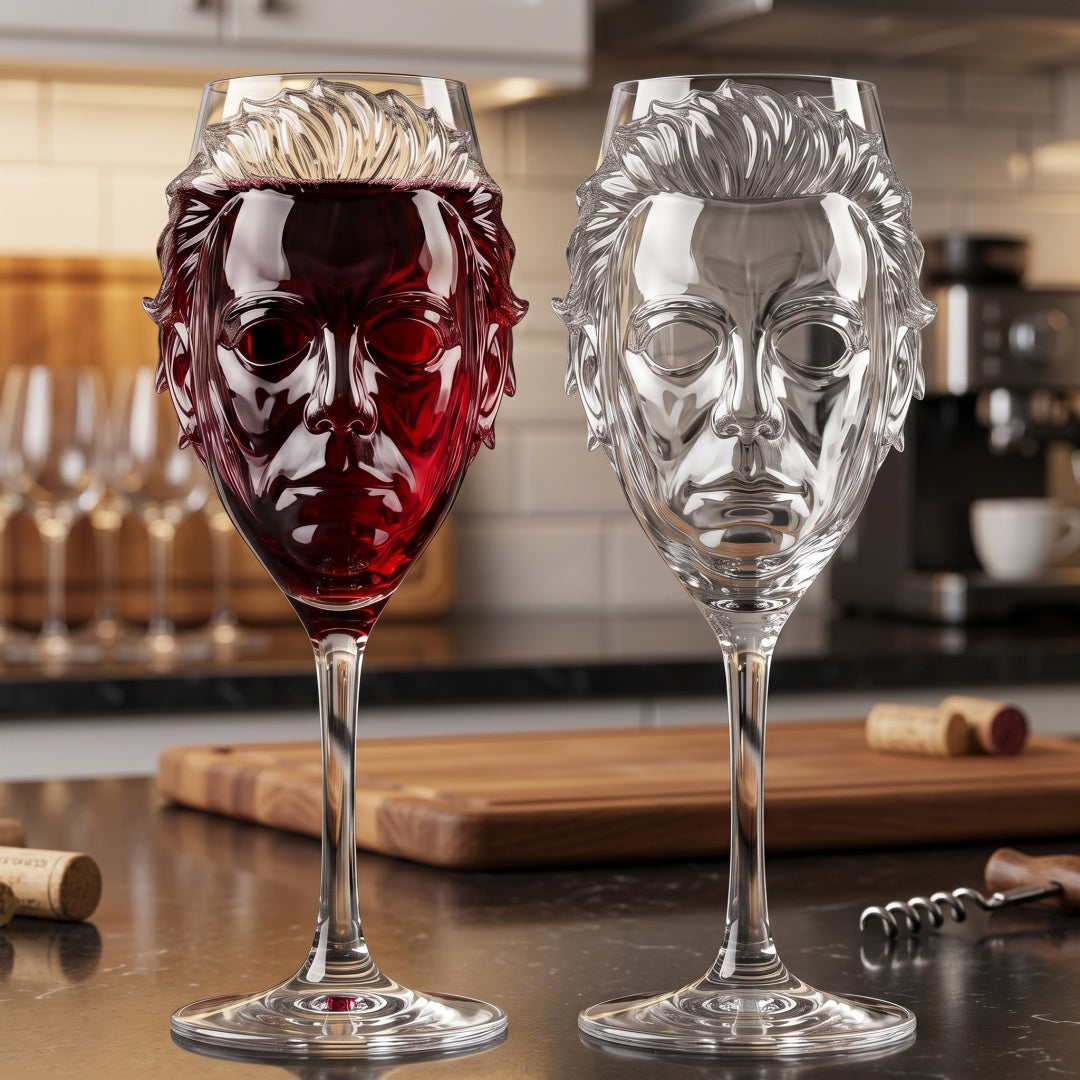 🔪 Michael Myers Halloween Stemmed Glass Set——For Horror Movie Fan Goblet