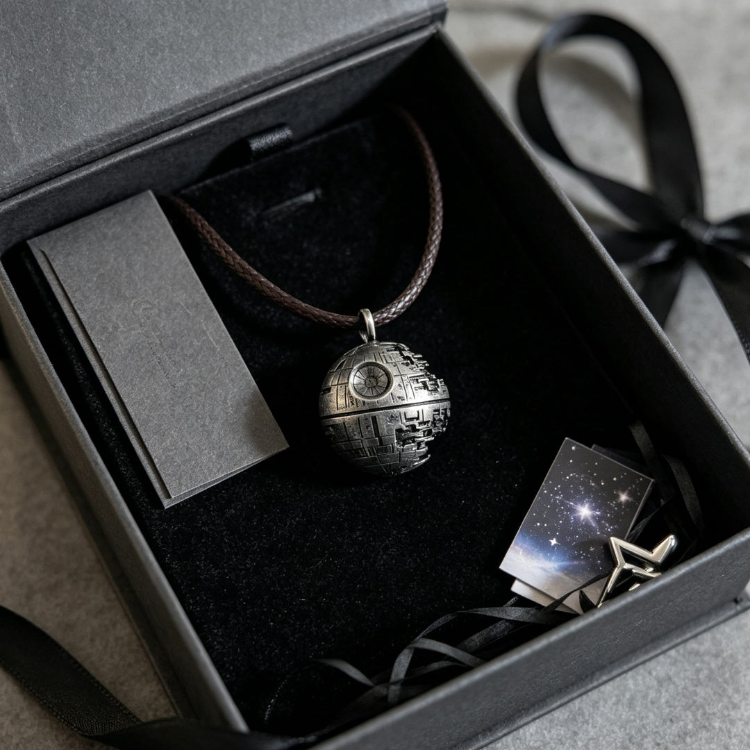 Death Star Metal Necklace – For SW Lovers & Cosplay