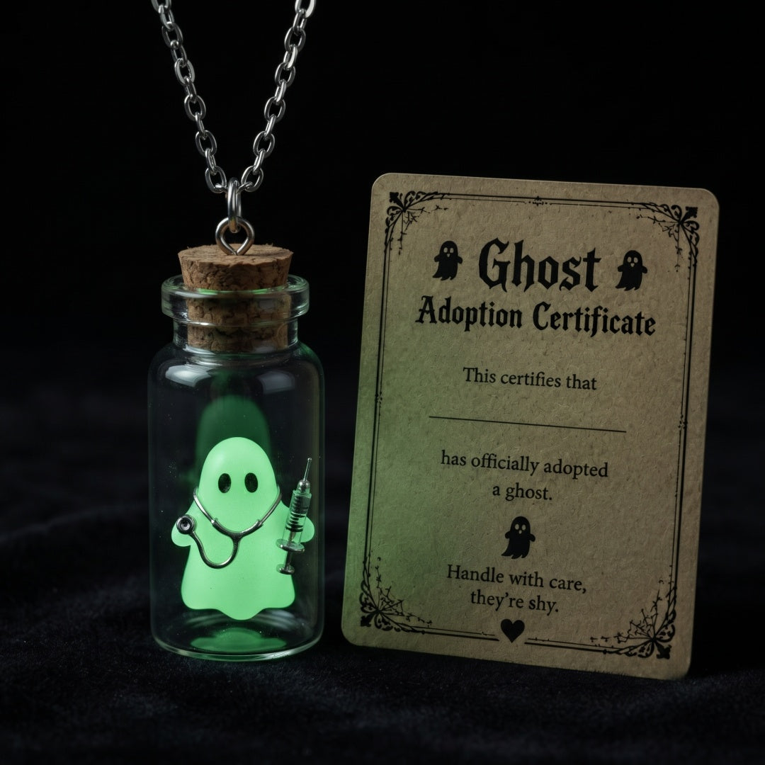 Ghost Adoption Necklace – For Hairdressers & Gothic Lovers
