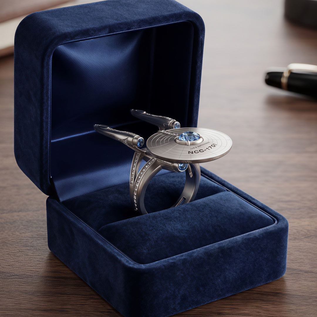 NCC-1701 Alloy Ring - Unique Trekkie Fan