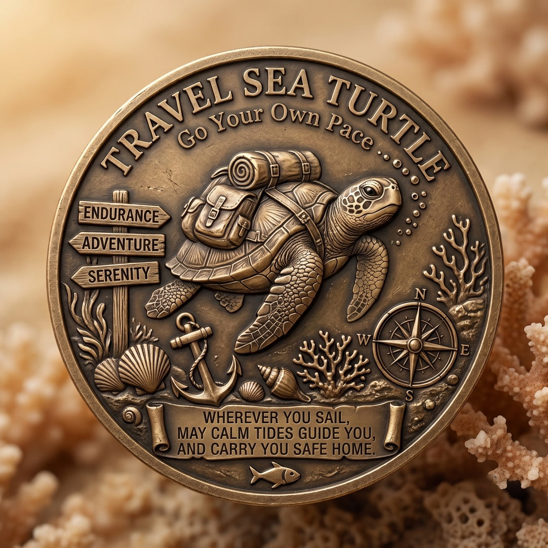 Travel Sea Turtl Coin