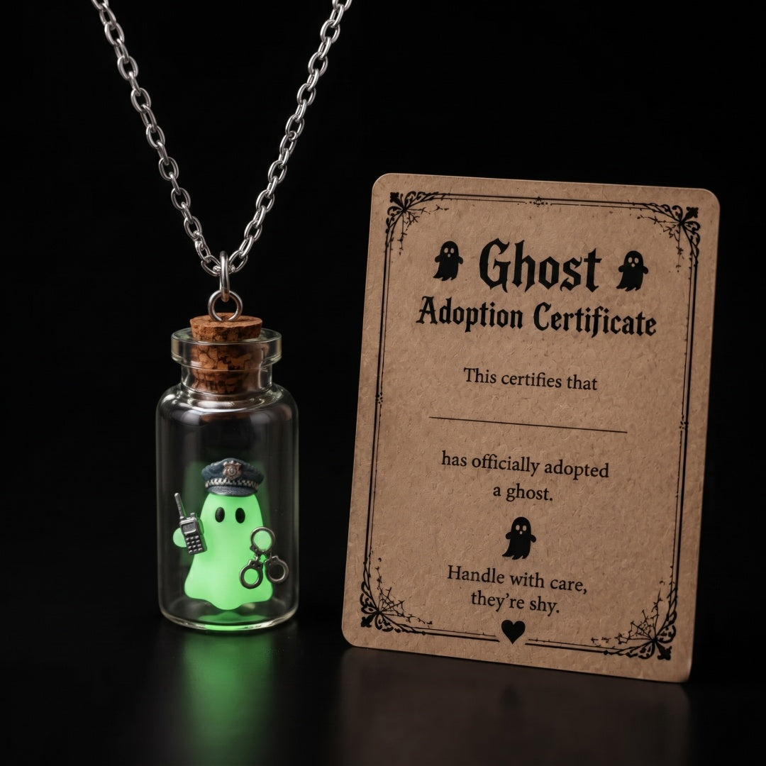 Ghost Adoption Necklace – For Hairdressers & Gothic Lovers