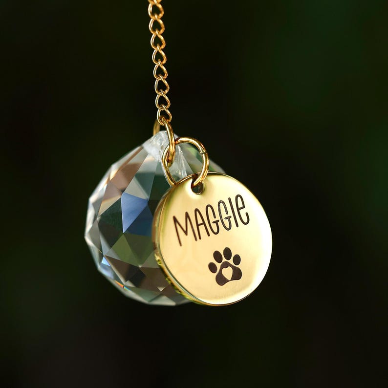 Custom Pet Photo Wind Chime, Forget Me Not Pressed Flowers, Pet Memorial Gift