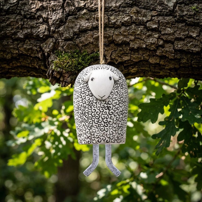 Animal Wind Chime, Garden Wind Chime, Unique Wind Chimes, Animal Garden Art, Owl Wind Chimes, Fox Garden Decor, Resin Wind Chime, Yard Art