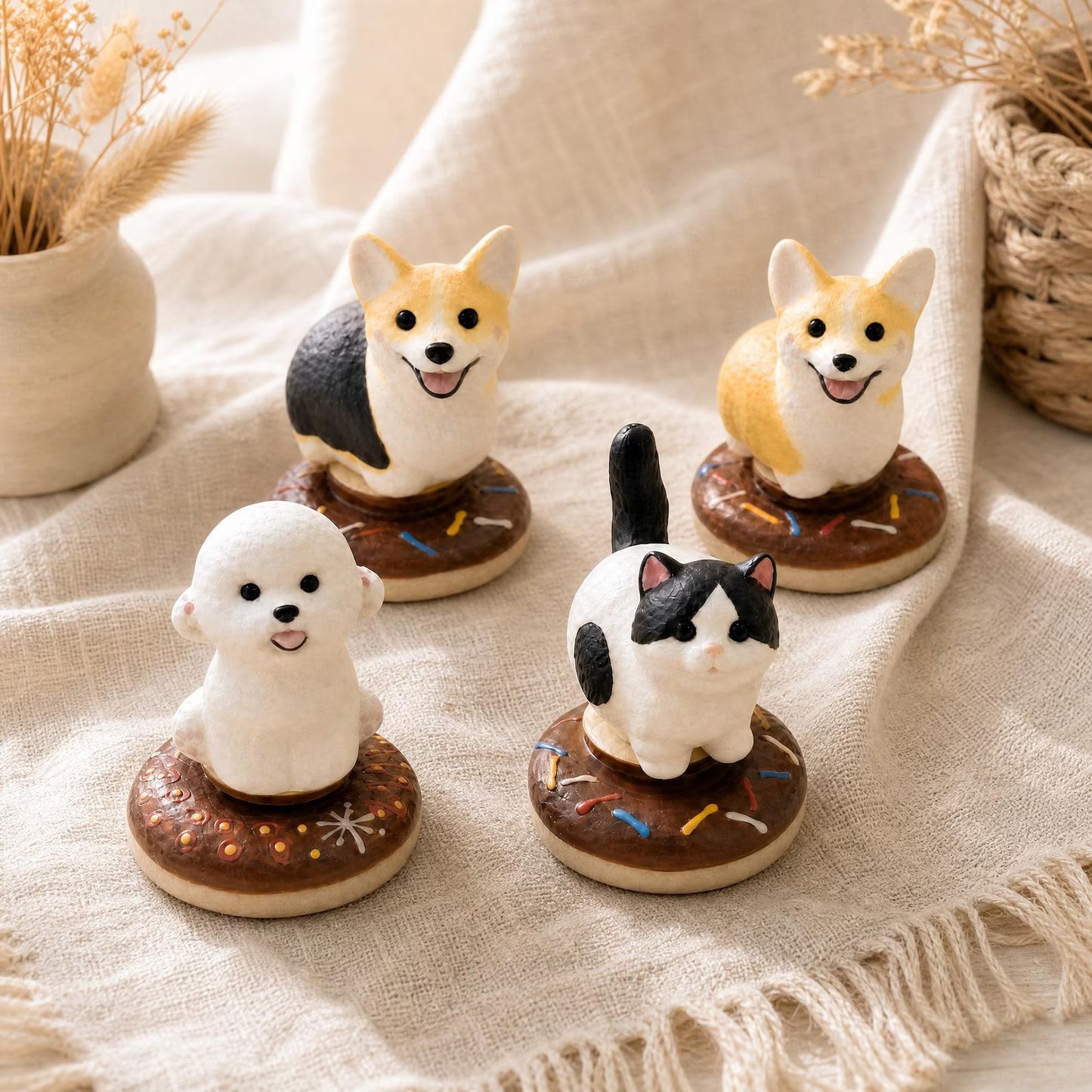 Cute Cat Spinning Desk Decor — Ceramic Fidget Toy