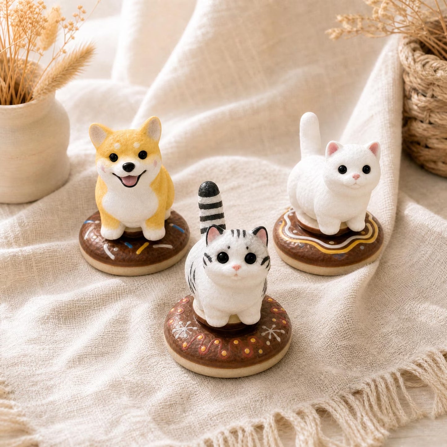 Cute Cat Spinning Desk Decor — Ceramic Fidget Toy