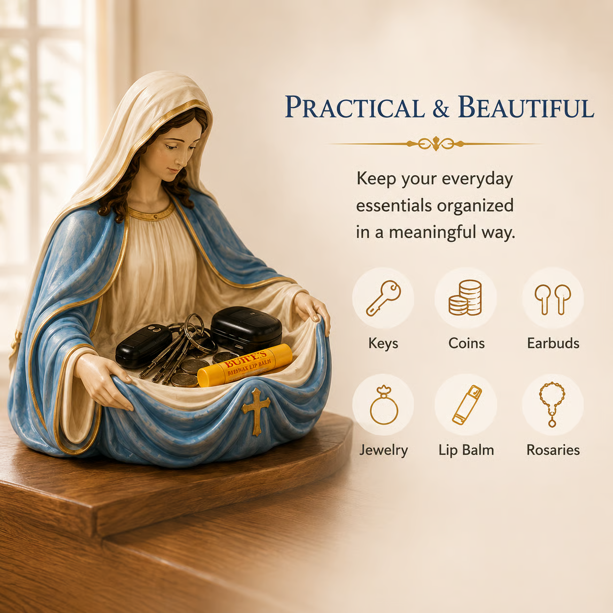 🔥Last Day 50% OFF - Handmade Virgin Mary Catch-All Bowl