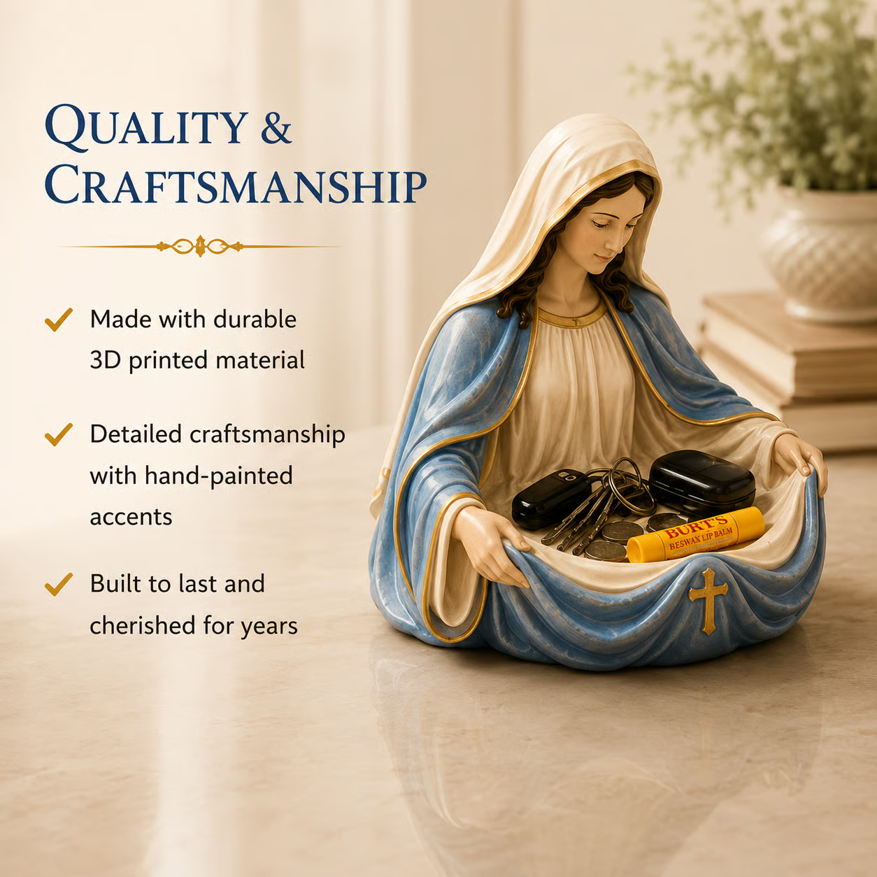 🔥Last Day 50% OFF - Handmade Virgin Mary Catch-All Bowl