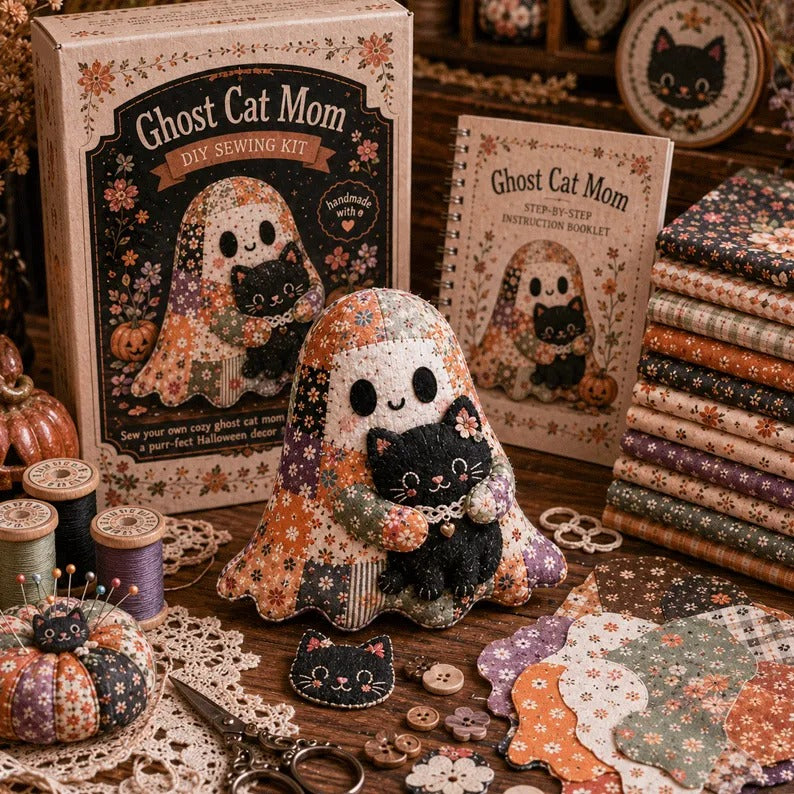 👻 Little Ghost’s Cozy Halloween DIY Patchwork Kit