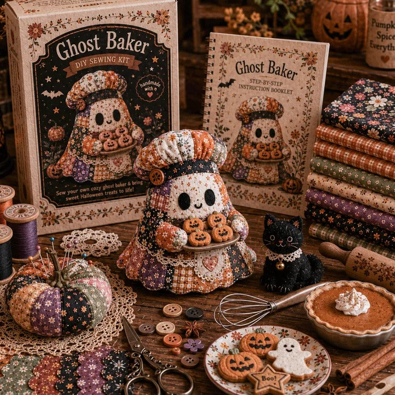 👻 Little Ghost’s Cozy Halloween DIY Patchwork Kit
