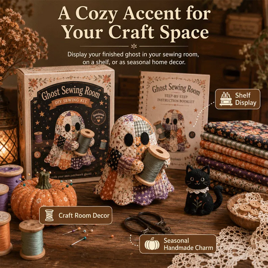 👻 Little Ghost’s Cozy Halloween DIY Patchwork Kit