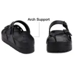 Smile PoP Womens Platform Sandals Summer Beach Waterproof Sandals Fashion Arch Support Cushion Slides Soft Light EVA Flat Shoes