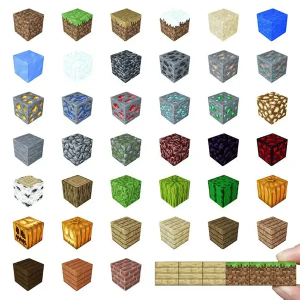 DIY 3D Magnetic Building Blocks Mine World Cube Magnet World Set For Boy Girl Kid Construction Stem Montessori Sensory Toys