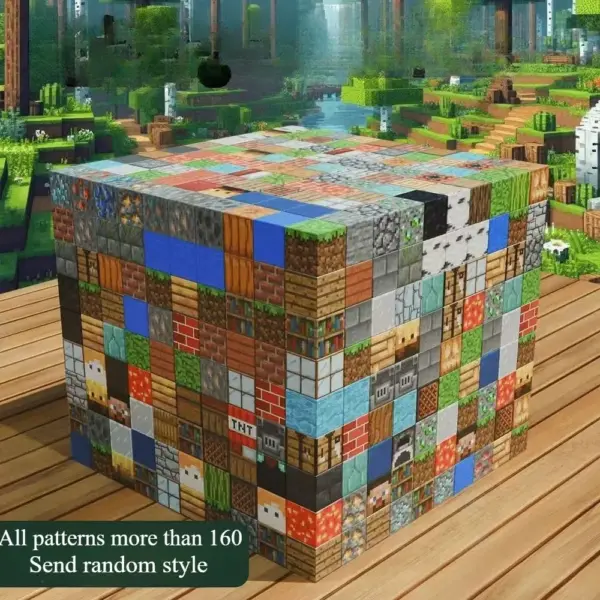 DIY 3D Magnetic Building Blocks Mine World Cube Magnet World Set For Boy Girl Kid Construction Stem Montessori Sensory Toys